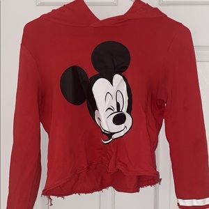 Mickey Mouse red crop top